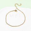 304 Stainless Steel Cable Chain Bracelets BJEW-C134-01D-G-3