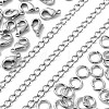 DIY Brass Twisted Chains Necklace Making Kits DIY-LS0002-88P-3