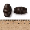 Spray Painted Wooden European Beads WOOD-A029-04-4