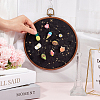 Flat Round Polyester & Acrylic Wall Mounted Brooch Organizer Display Boards AJEW-WH20006-30A-3