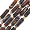 Natural Banded Agate/Striped Beads Strands G-A306-B02-01-2