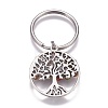 Natural & Synthetic Mixed Stone Keychain KEYC-JKC00185-3