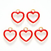 Alloy Enamel Charms X-ENAM-S121-042-2