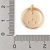 Brass with Clear Cubic Zirconia Pendants KK-N256-24D-G-3