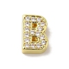 Brass Micro Pave Cubic Zirconia Beads KK-H487-25G-02-1