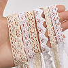 Globleland 12Pcs 12 Styles Floral Cotton Lace Ribbon OCOR-GL0001-05-4