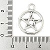 Tibetan Style Alloy Ring with Star Pendants TIBEP-Q043-036-RS-3