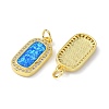 Brass Micro Pave Cubic Zirconia Pendants KK-A197-11G-2