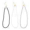 3Pcs 3 Colors 3MM Nylon Milan Cord Necklace Making NJEW-TA0001-23-1