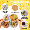 DIY Bees Theme Diamond Painting Acrylic Cup Mat Kits DIY-TAC0012-72-5