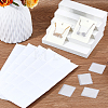 10 Pockets Frosted PVC Necklace Chain Adhesive Pouches CON-WH0088-89-5