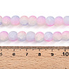 Crackle Glass Beads Strands GLAA-N009-8mm-04-4