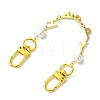 Brass & Shell Pearl Word HAPPY Link Bag Extender Chains FIND-JF00149-03-2