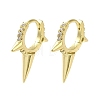 Rack Plating Brass Micro Pave Clear Cubic Zirconia Huggie Hoop Earrings for Women EJEW-C097-13G-05-1