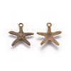 Tibetan Style Alloy Pendants TIBEP-EA306YKG-AB-LF-1