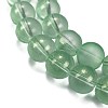 Frosted Transparent Glass Bead Strands GLAA-P065-10mm-04-4