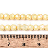 Anti-Tarnish Electroplate Glass Beads Strands X-EGLA-T021-4mm-15-05-4