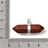 Natural Red Jasper Double Terminal Pointed Pendants G-NH0001-15P-09-3