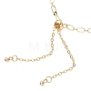 Brass Cable & Figaro Chain Slider Bracelets for Women BJEW-JB13156-4