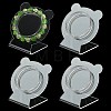 4Pcs Clear Acrylic Slant Back Single Bracelet Bangle Display Stands AC-FS5191-01C-1