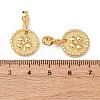 Brass European Dangle Charms KK-H278-01G-04-3