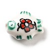 Handmade Printed Porcelain Beads PORC-F005-03E-2