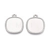 304 Stainless Steel Pendant Cabochon Settings STAS-N108-70P-1