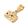 304 Stainless Steel Pendant Rhinestone Settings STAS-B167-10G-2