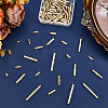 86Pcs 304 Stainless Steel Slide On End Clasp Tubes STAS-ME0002-22-5