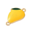 Fruit Theme Alloy Enamel Connector Charms AL-CBA95F4-01KCG-07-2