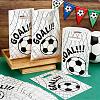 100Pcs Football Print Plastic Gift Bags with Die Cut Hole Handle ABAG-WH0045-101A-4