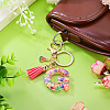 Fruit Series Letter Resin Keychains KEYC-TAC0033-02G-5