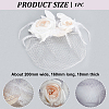 Bridal Mesh Veil Floral Cloth Hair Combs MRMJ-WH0077-096-2