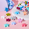  48Pcs 12 Colors Star Silicone Beads SIL-TA0001-56-5