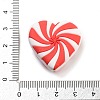 Heart Food Grade Eco-Friendly Silicone Focal Beads SIL-K004-09A-3