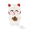 Luminous Resin Lucky Cat Display Decorations DJEW-P020-01C-2