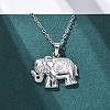 Elephant 304 Stainless Steel Pendant Necklaces NJEW-H059-06P-3