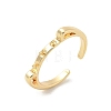 Brass Open Cuff Ring Settings KK-G518-06G-01-1