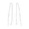 Rhodium Plated 925 Sterling Silver Ear Thread STER-P047-10P-3