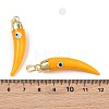 Handmade Evil Eye Lampwork Pendants LAMP-F031-01G-06-3