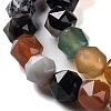 Natural Multi-Color Agate Beads Strands G-NH0021-A18-01-4