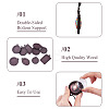 10Pcs 5 Styles Wood Pendant Cabochon Settings WOOD-TA0003-05-5