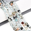 Dyed Natural White Jade Beads Strands G-T139-6mm-60-23-1
