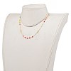 Faceted Glass Beaded Necklaces NJEW-JN03278-5