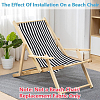 1Pc Stripe Polyester Chair Replacement Fabric AJEW-GF0014-50I-4