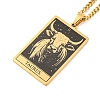 304 Stainless Steel Tarot Pendant Necklaces NJEW-A026-01G-02-2