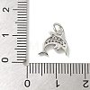 Brass Micro Pave Clear Cubic Zirconia Pendants KK-U046-02P-05-3