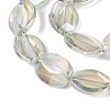 Electroplate Glass Beads Strands EGLA-Q134-02A-B05-3