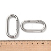 304 Stainless Steel Spring Gate Clasps STAS-A193-01P-3