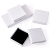 5Pcs Rhombus Textured Cardboard Jewelry Packing Boxes with Sponge Inside CBOX-TA0001-18A-2